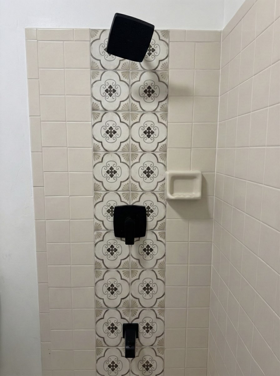 Bathroom remodel with new shower tile work in South Miami Heights